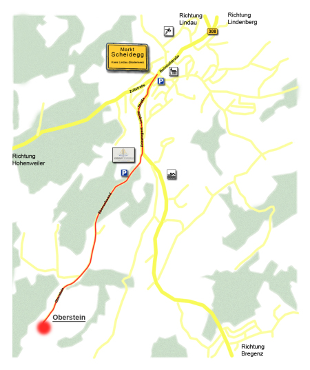 Anfahrt von Scheidegg